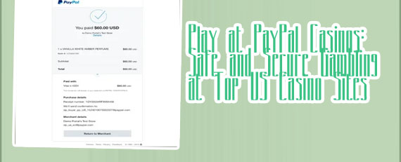 Paypal payout casino